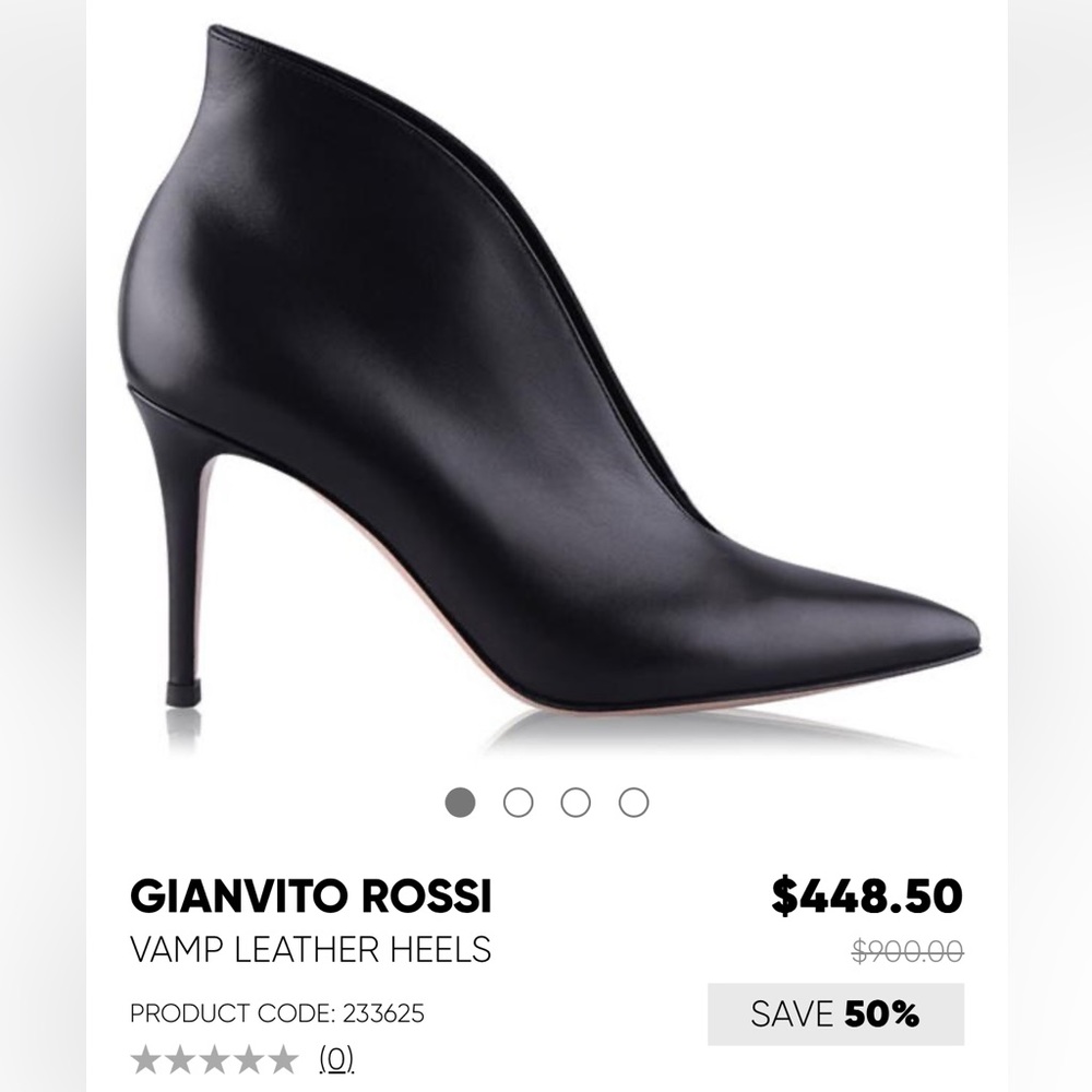 GIANVITO ROSSI Vamp Leather Heels